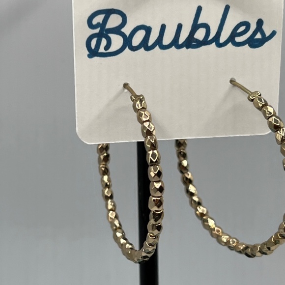 Baubles Hoop Gold Earrings $12 EA or Bundle 3/$20 - Picture 2 of 6